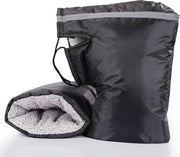 1 paio - Manopole per bicicletta extra imbottite - Striscia riflettente - Caldi per mani - Muffe per mani - Manopole per bicicletta - Caldi per mani per motociclette, scooter - Nero - Manopole per bicicletta invernali - Manopole per sterzo invernali