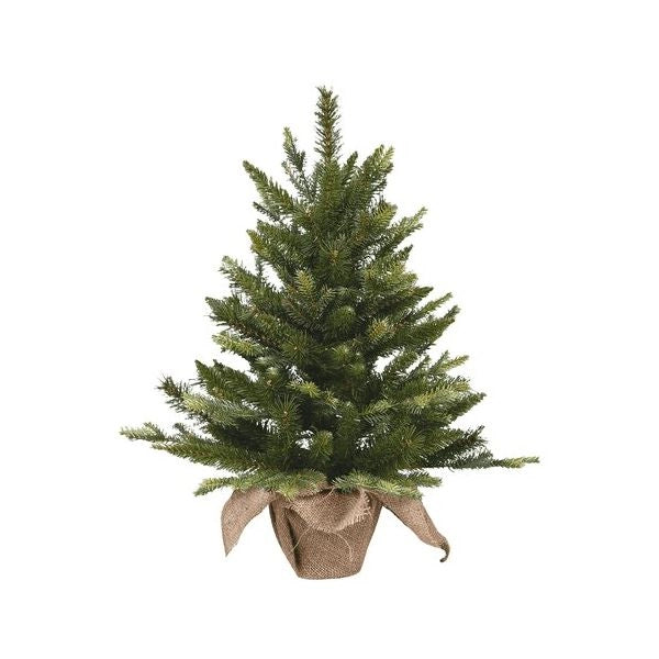 Albero di natale d. 80 x h. 90 cm con base iuta verde 008401