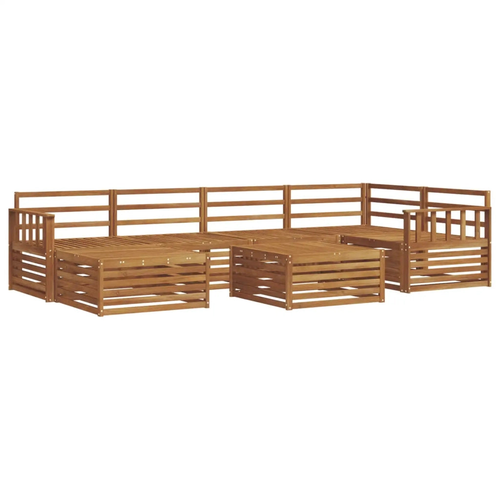Set di divani da esterno 7 pcs Naturale 3373769