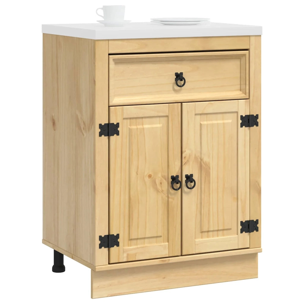Armadietto SKI Marrone Miele 60 x 46 x 81,5 cm Pino massello
