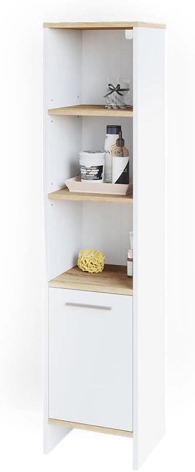 Mobile bagno alto Elvio, Bianco, 32 x 136.6 cm