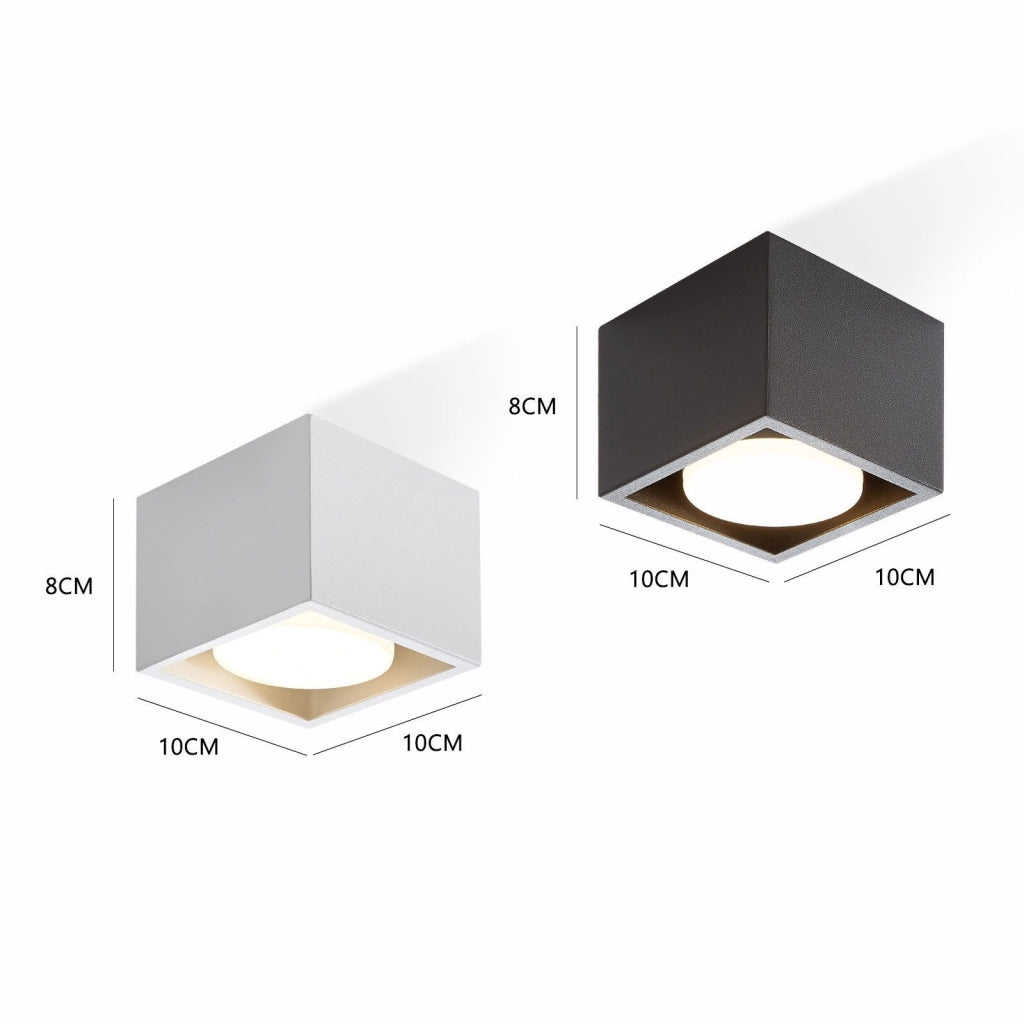 ZMH Faretto da soffitto moderni 1 fiamma GX53 orientabili per soggiorno senza lampadina