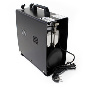 Compressore per aerografo AF189A, monocilindro con serbatoio aria e pressione max di 6 bar