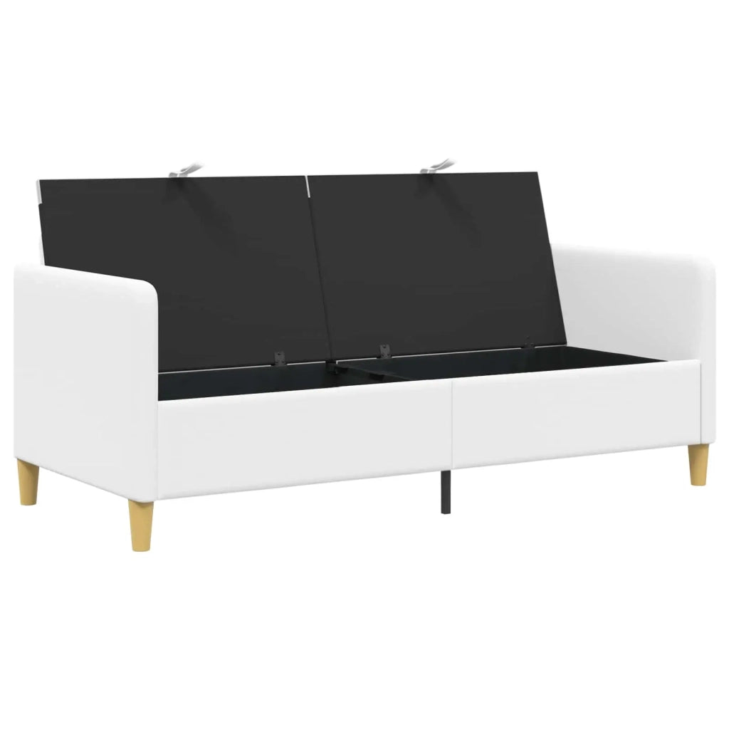 Divano con Storage Bianco 172 x 78 x 87 cm Poliestere 42036958