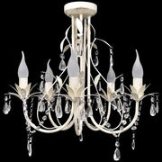 Lampada da Soffitto Lampadario in Cristallo con 5 Portalampade 240687