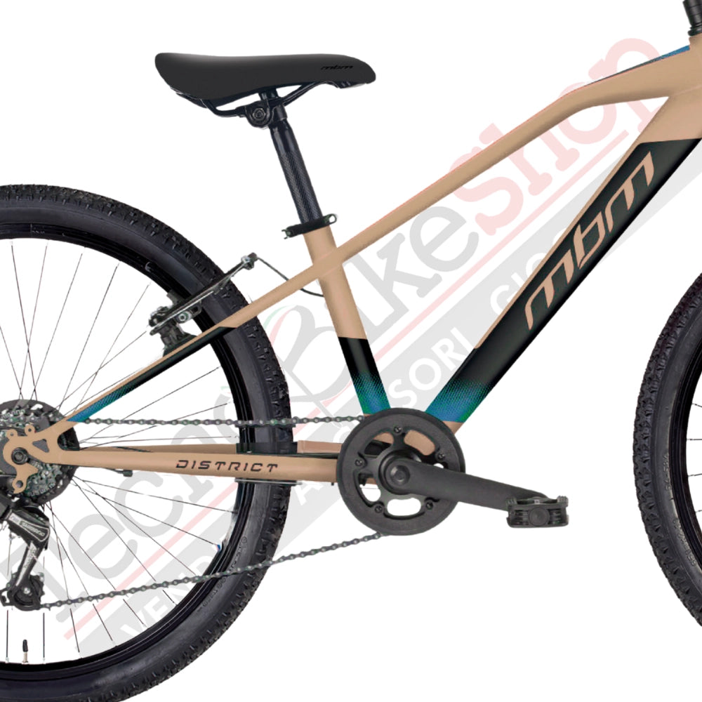 Bicicletta MTB da Ragazzo MBM District 24" con Cambio 7 Velocità-Beige