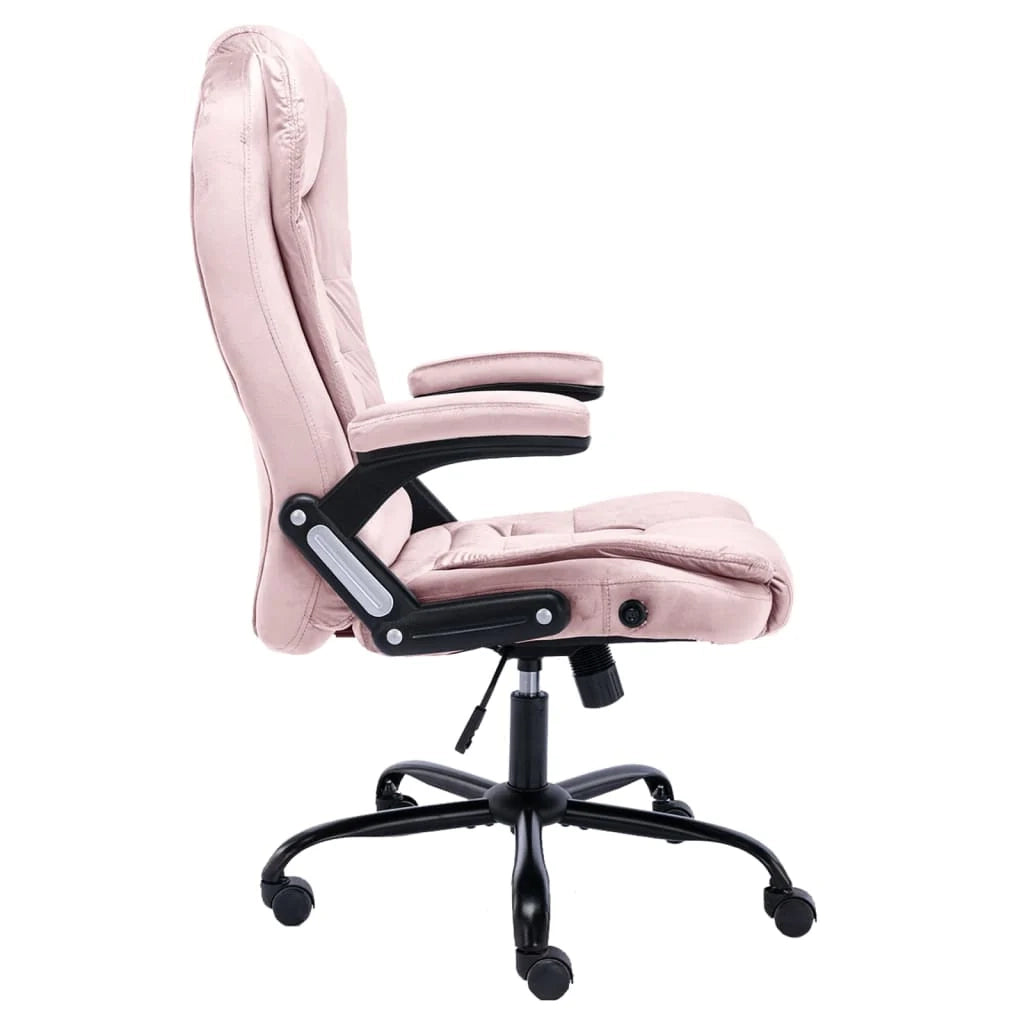 Sedia da ufficio/sedia da studio/poltrona rosa Rosevelours 02_0024058