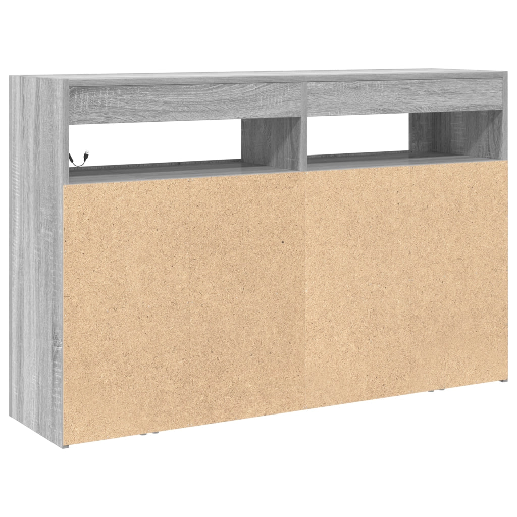 Sideboard Grigio sonoma Legno ingegnerizzato 116 x 30 x 75 cm