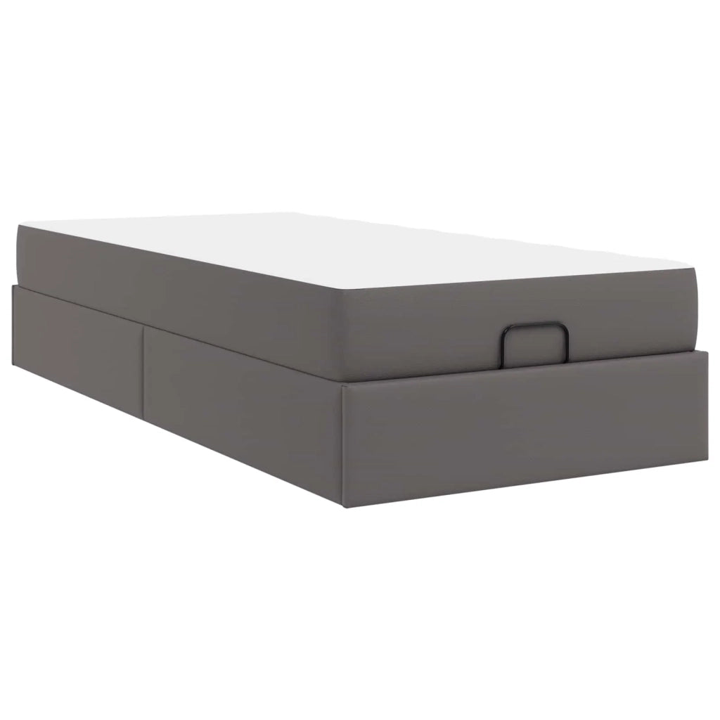 Struttura letto con materasso Altro 2 pcs Grigio PVC 3399411