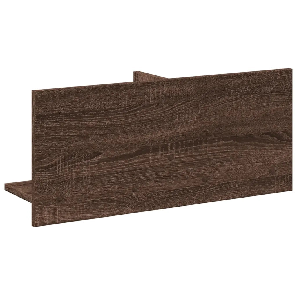 Mobile a Parete 70x16,5x30 cm Rovere Marrone Legno Multistrato 854856