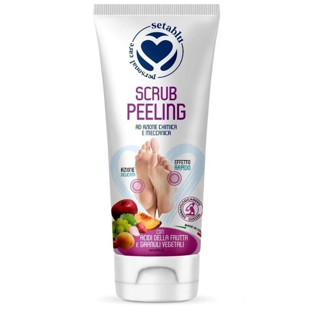 Trade Shop - Scrub Peeling Per Piedi Con Acidi Frutta Granuli Vegetali 150 Ml Effetto Rapido 408812 -