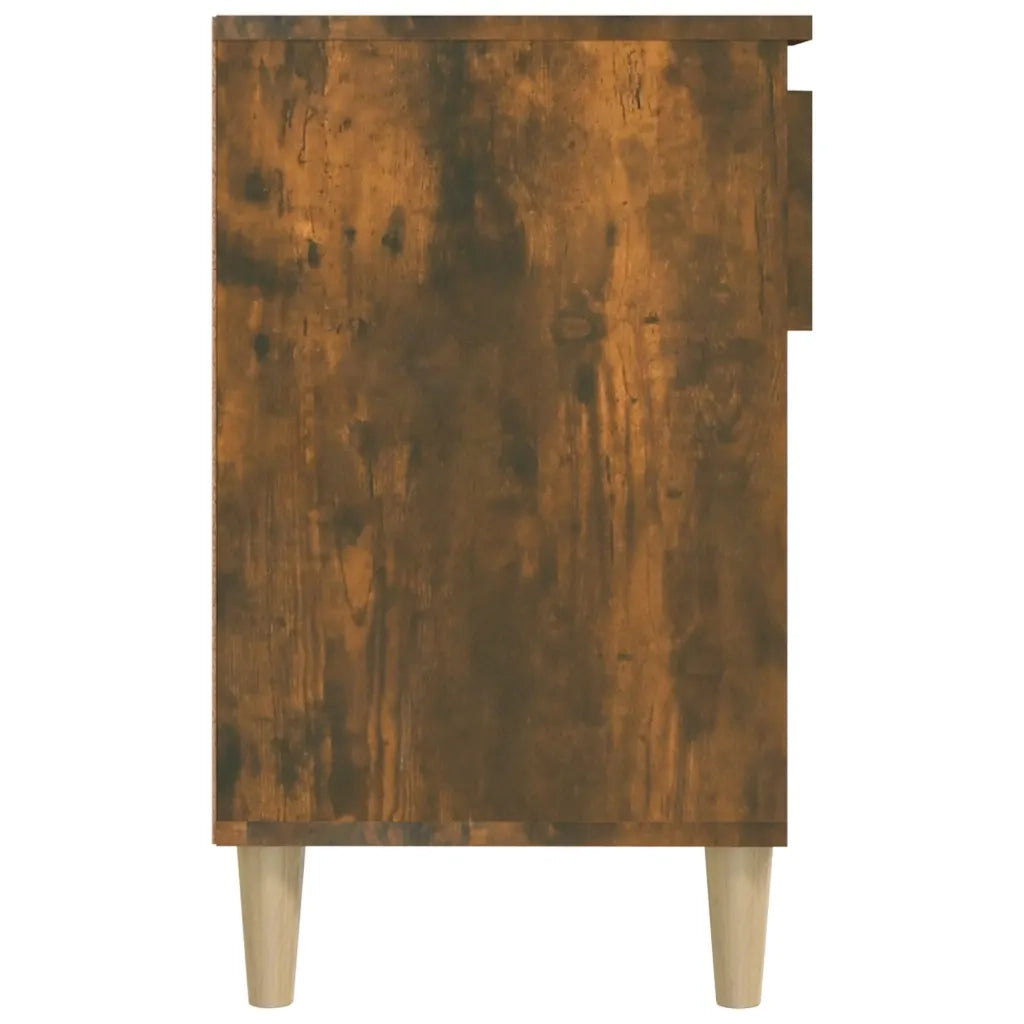 Scarpiera-Scaffale per scarpe Rovere Fumo 102x36x60 cm in Legno Multistrato 197673