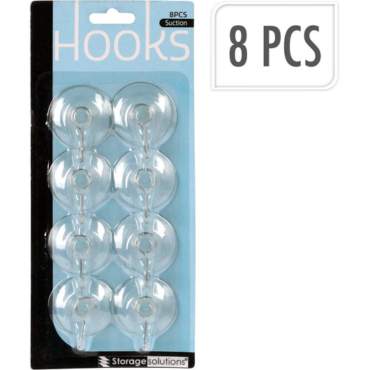 8 GANCI CON VENTOSA 4CM
