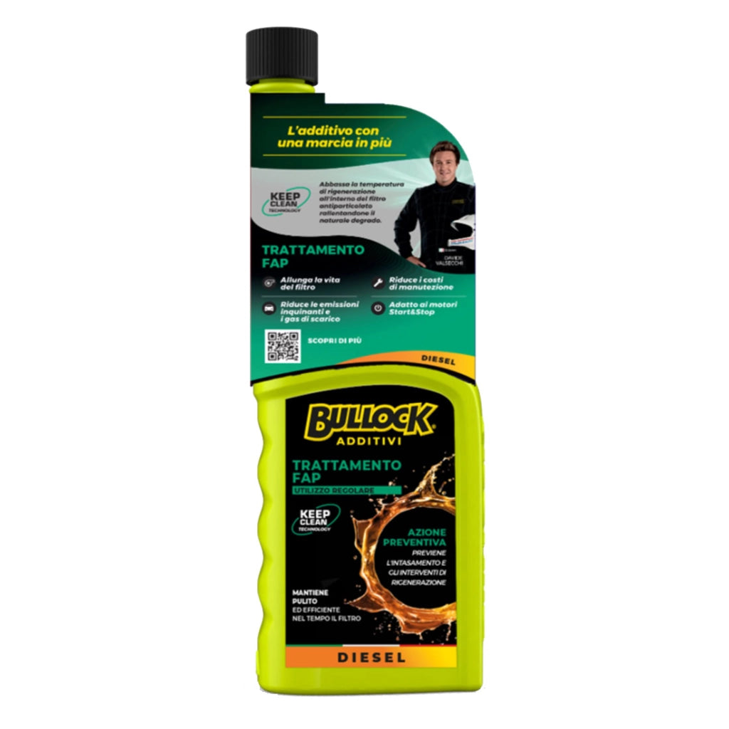 Trattamento Filtro Antiparticolato, Abbassa Temperatura di Rigenerazione DPF/FAP, Diesel, 250ml, Bullock
