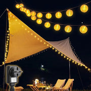 Lanterne LED per esterno - 10 metro cavo - 40 lampioni - impermeabile - decorazione giardino - 8 modalità illuminazione - alimentazione a sicurezza - bianco caldo