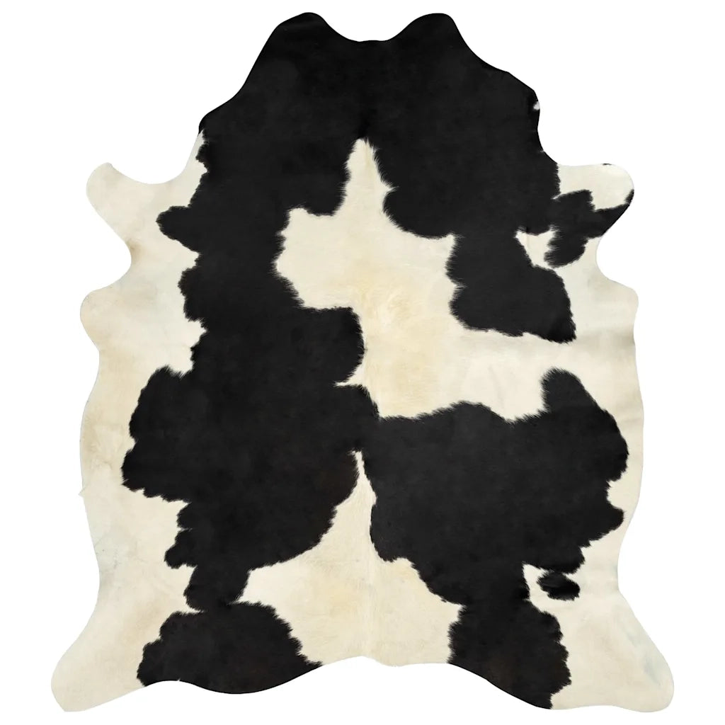Tappeto del soggiorno | Tappeto in Vera Pelle Bovina Nero e Bianco 180x220 cm