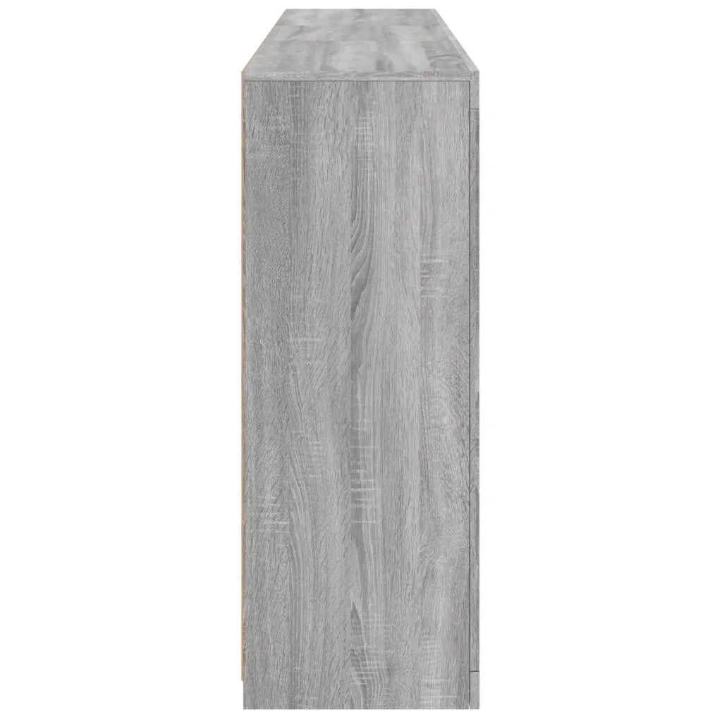 Credenza con Luci LED Grigio Sonoma 162x37x100 cm 3209147