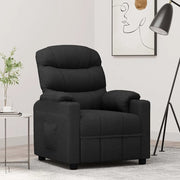 Divano Sedia-Poltrona Reclinabile in Tessuto Nero 291493
