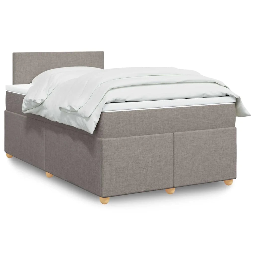 Giroletto a Molle con Materasso Tortora 120x190 cm in Tessuto 3286616