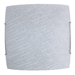 Plafoniera 1xE27 Ganci Filo Acciaio Vetro Lastra Diamantino E-Energy Zoe