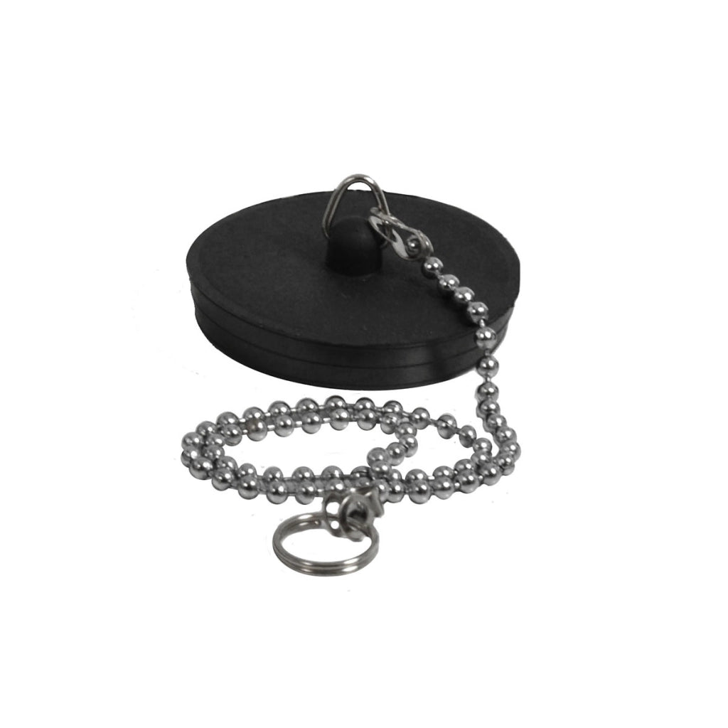 TAPPO GOMMA CON CATENA ED ANELLO- Diam. 52 mm- GHIDI- pezzi 1