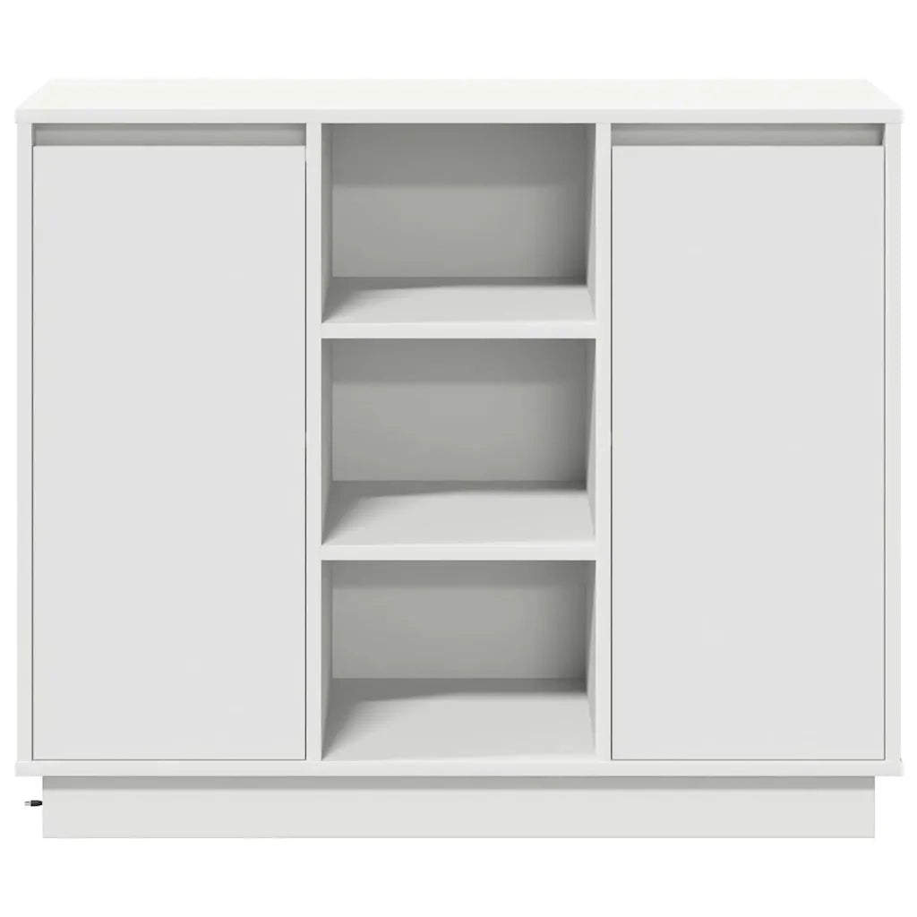 Madia LED Bianco 90 x 32 x 75 cm Legno multistrato 869682