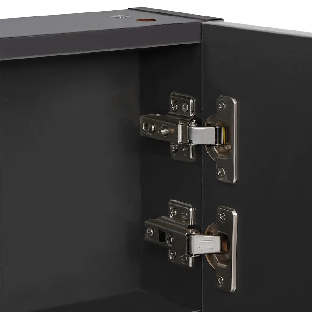 Armadietto Bagno con Specchio e LED 89x14x62 cm 325544