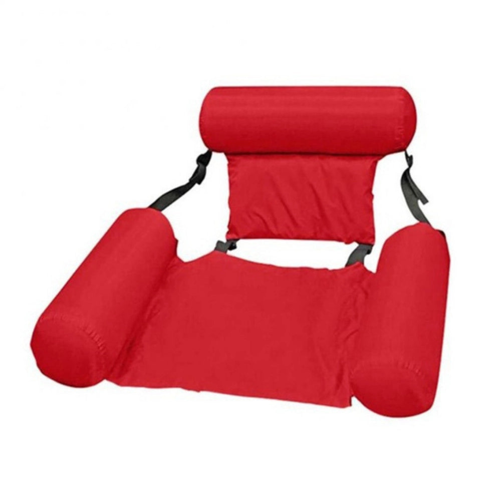 Trade Shop - Sedia A Sdraio Gonfiabile Amaca Per Mare Piscina Galleggiante Pieghevole 120cm -