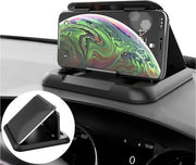 Sostegno per smartphone con supporto antiscivolo in silicone nero multifunzionale - Console centrale del cruscotto per telefono cellulare.
