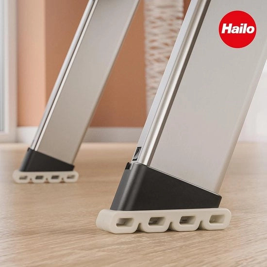 Set di piedini per scale in piedi - facile e rapido da sostituire - protegge i pavimenti dai graffi - fondo antiscivolo standard - profilo morbido