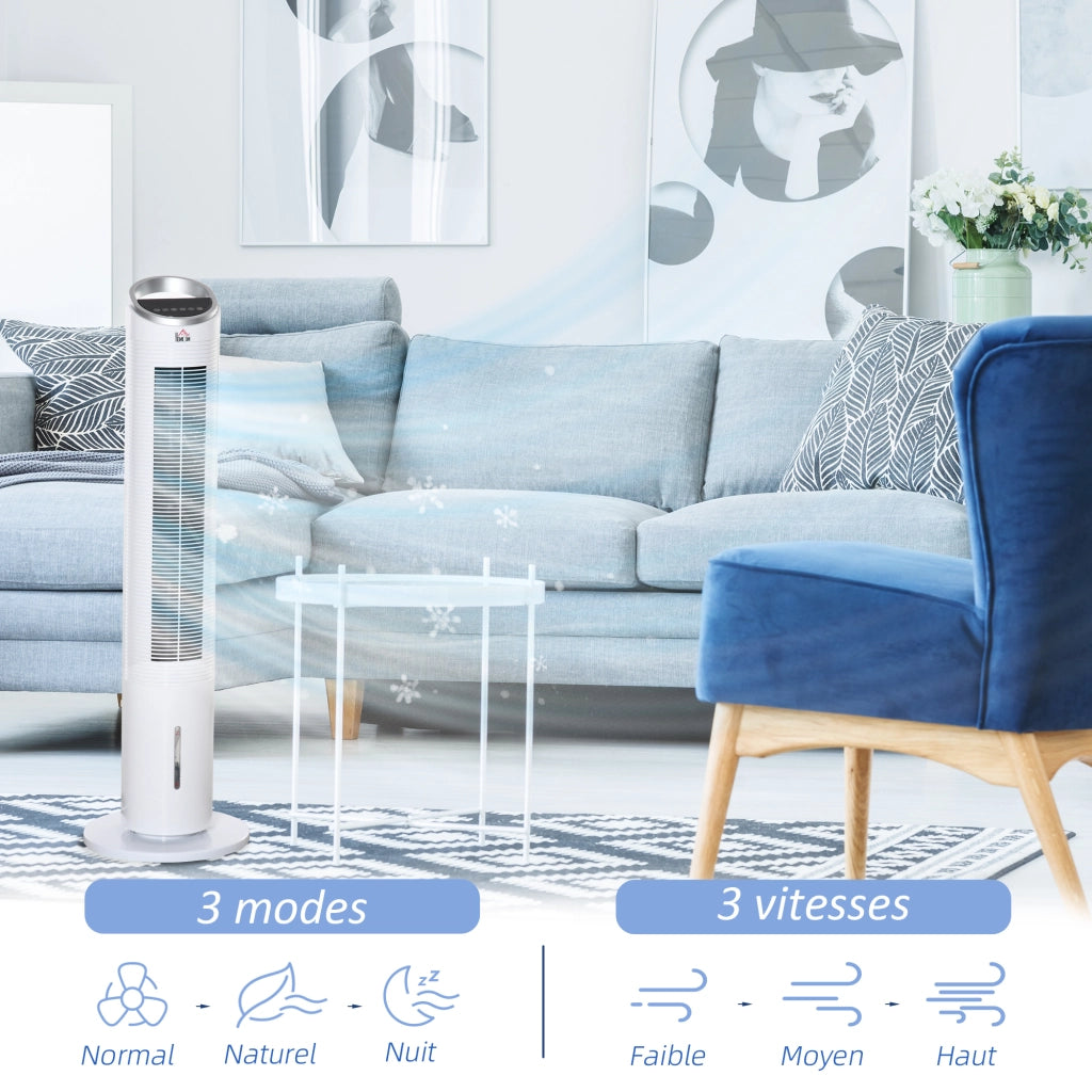 Raffreddatore d'aria 4 in 1 ¨C zephmum ¨C oscillante, telecomando, 2 blocchi refrigeranti