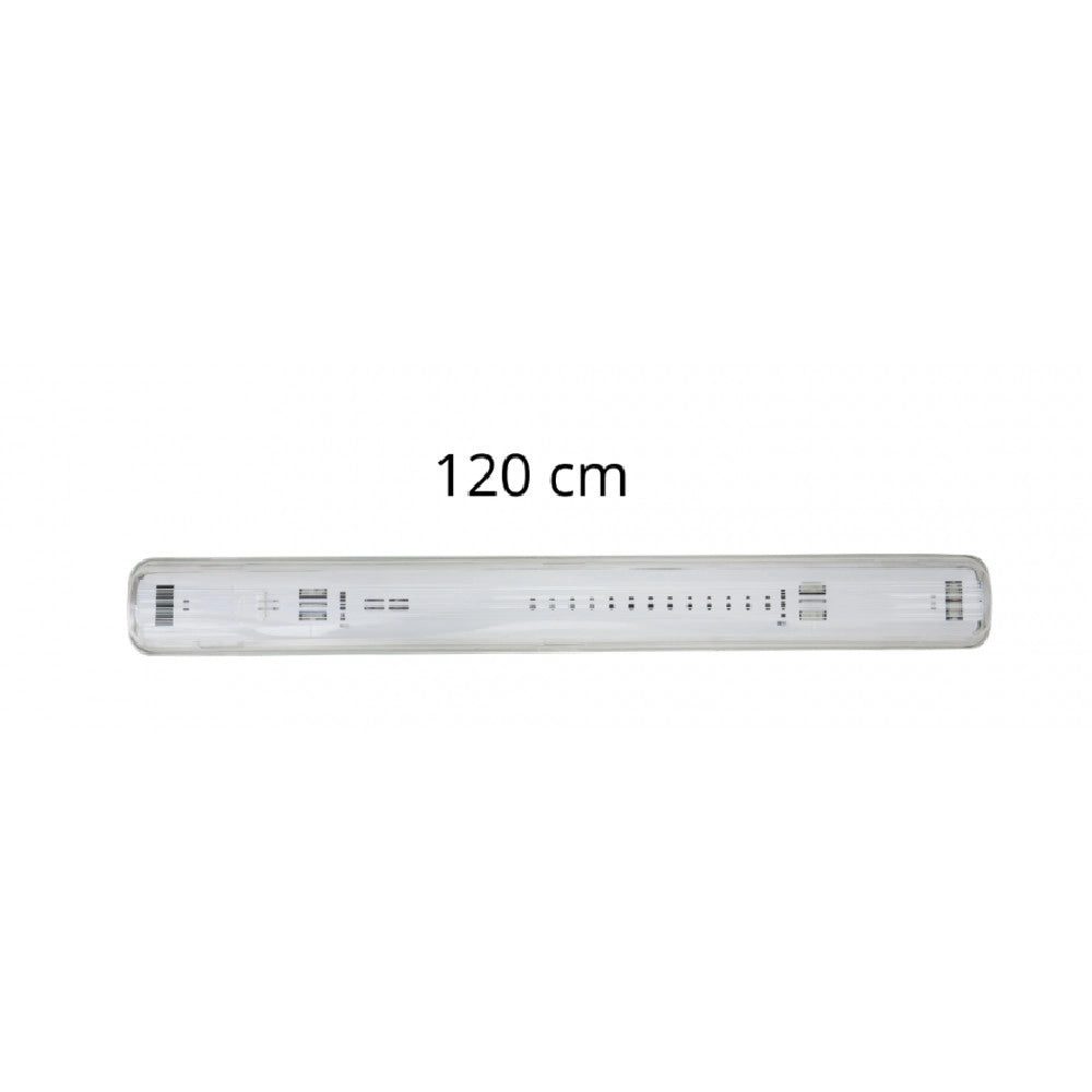 Trade Shop - Plafoniera Stagna 1 Neon Led Tubo T8 G13 Da 120 Cm Parete Soffitto Ip65 T8-120ss -
