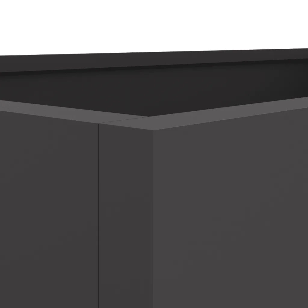 Fioriera Nera 62x47x46 cm in Acciaio 841601