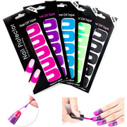 Trade Shop - Stencil Per Smalto Unghie 30pz Adesivo Protezione Per Dita A Forma Di U Nail Art -
