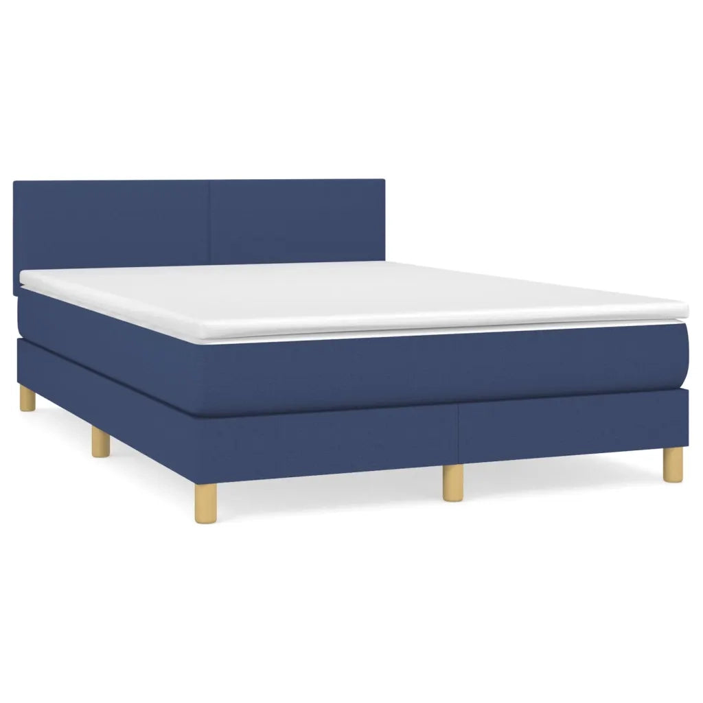Giroletto a Molle con Materasso Blu 140x200 cm in Tessuto 3140463