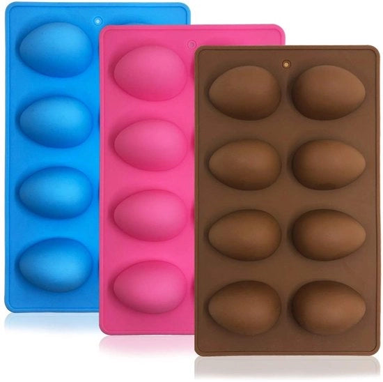 Siliconi Forme a Cupola per Dolci - 3 Pezzi - Sicurezza Alimentare - Riciclabile - Ideale per Cioccolato e Muffin