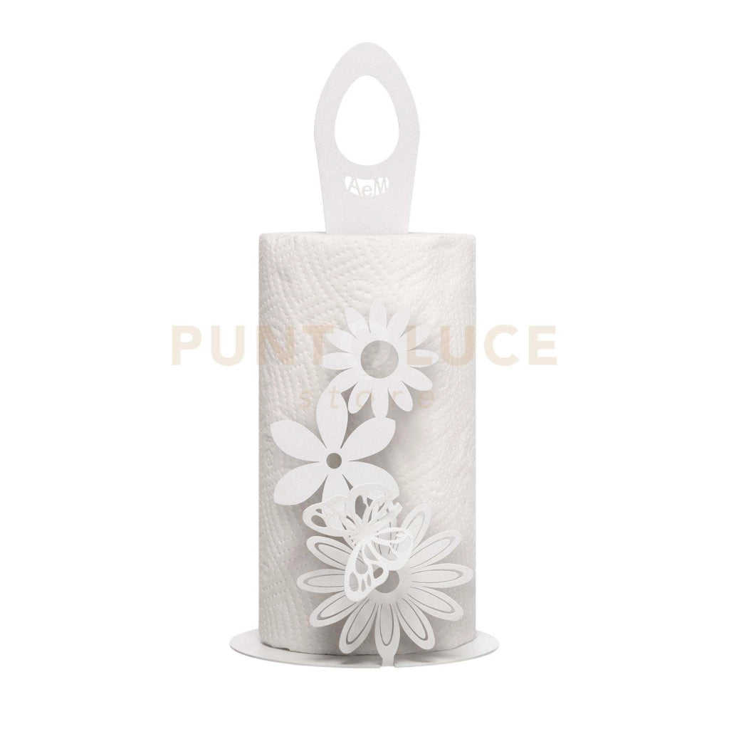 Porta rotoli da cucina Margherite Bianco marmo