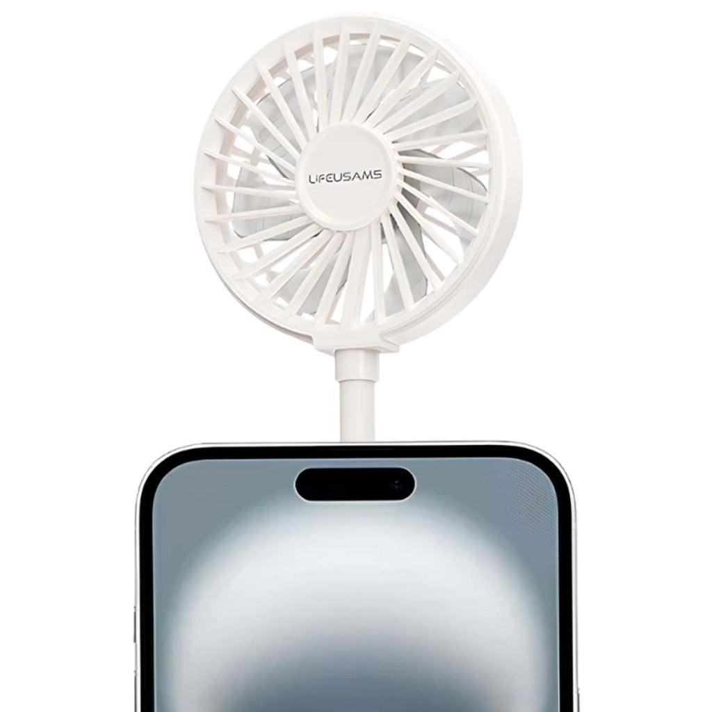 Ventilatore portatile a 3 velocità con fissaggio magnetico e supporto Bianco Usams