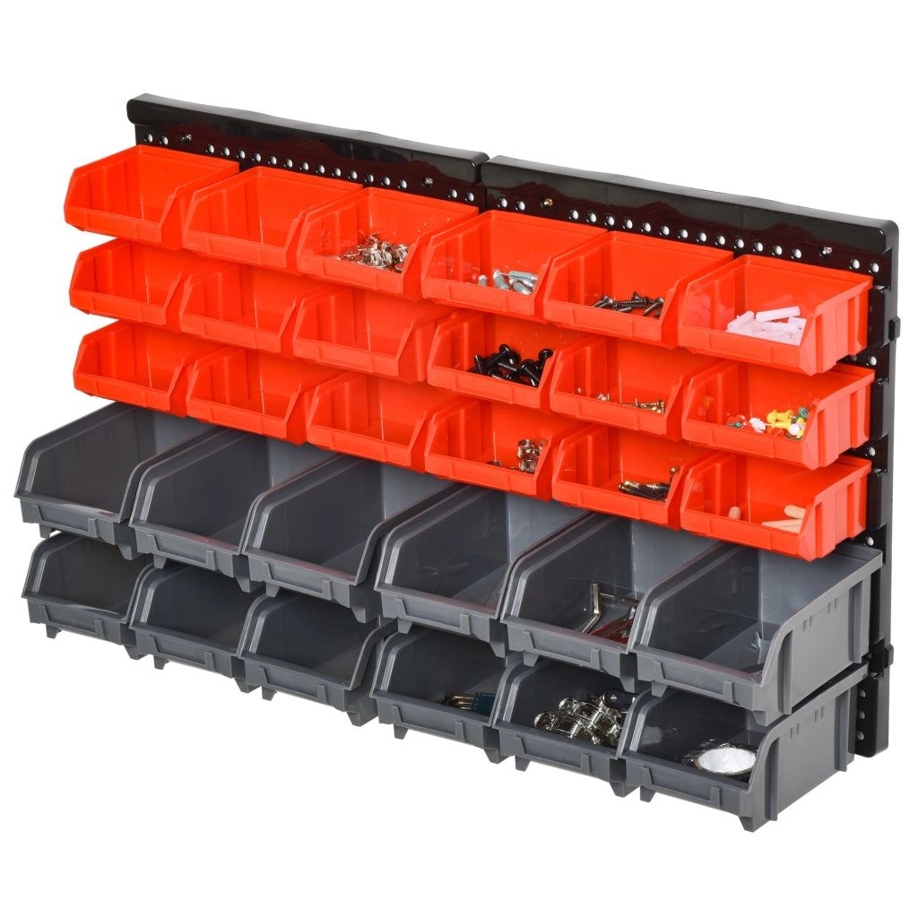 Pannello Portautensile con 30 Contenitori ¨C zephmum ¨C 37.5x18x63cm