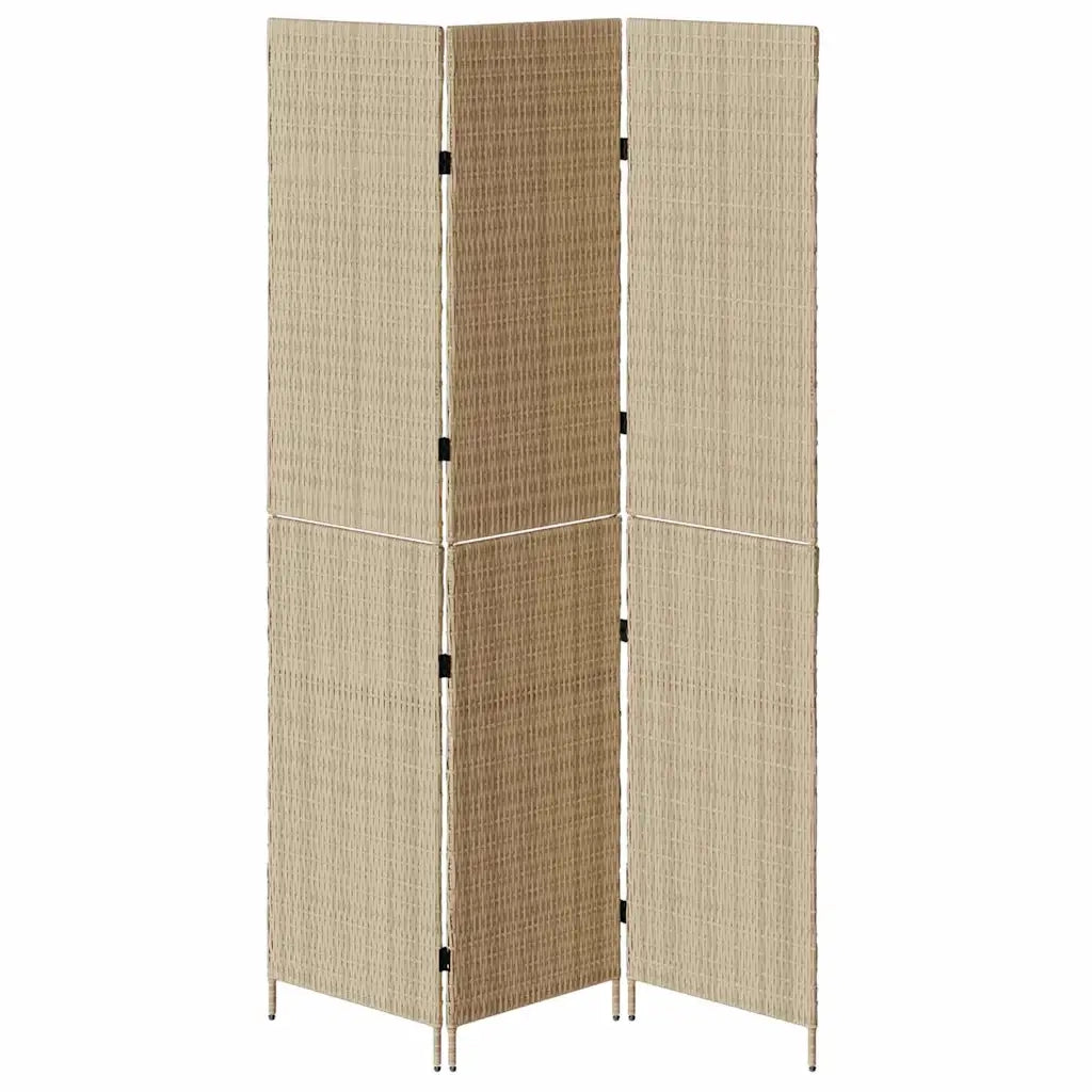 Divider per stanze Beige 146 x 200 cm polyrattan 42003678