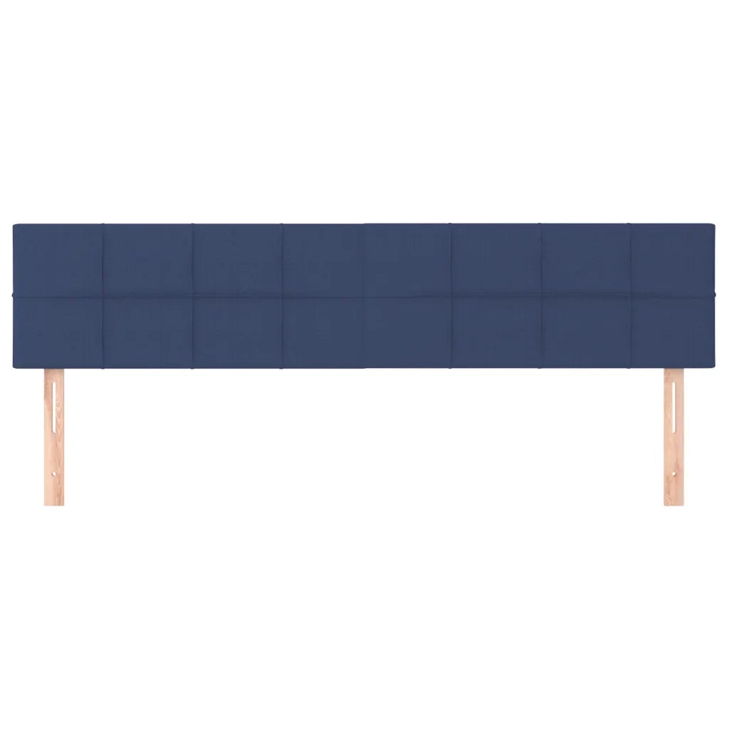 Testiera 2 pz Blu 100x5x78/88 cm in Tessuto