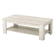 Front, Tavolino da Salotto un Vano, 120x60x41.5h cm Bianco Larice