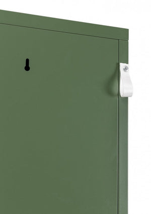 Armadio 1 Anta 46x38x185 cm Cambridge in Acciaio Verde
