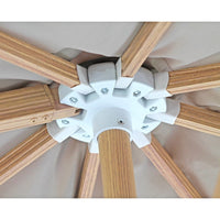 Ombrellone da Giardino Ø3,5m in alluminio effetto legno Roma Wood