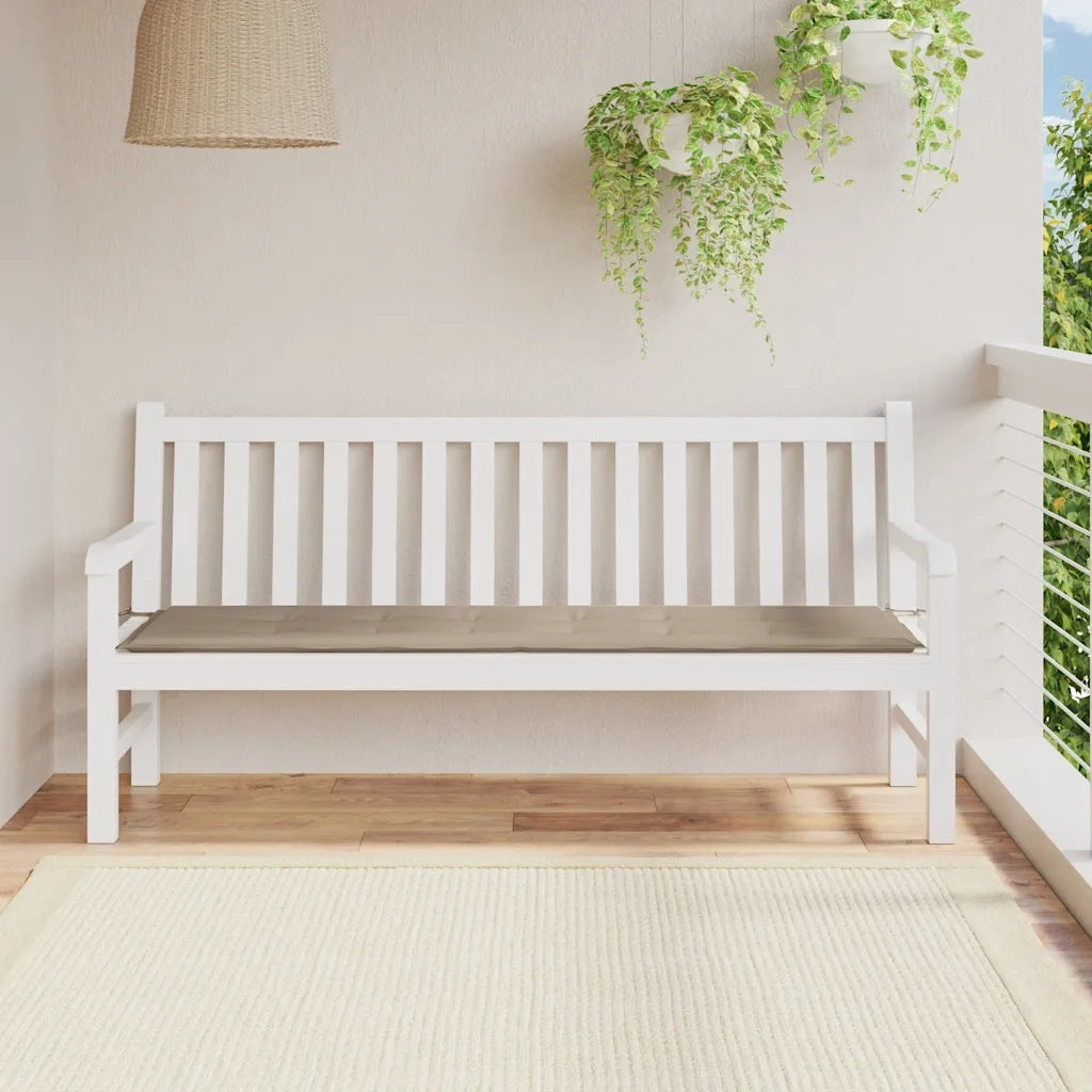 Cuscino per Panca-Cuscini per panchina Tortora 180x50x4 cm in Tessuto Oxford