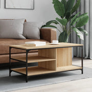 Tavolino da Salotto-Tavolino da soggiorno-Tavolo Rovere Sonoma 100x50x45cm Legno Multistrato 682825
