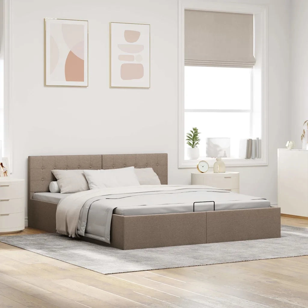 Giroletto con Contenitore Grigio Talpa in Tessuto 180x200 cm 285599