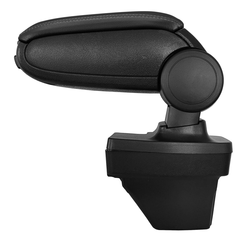 Bracciolo Centrale con Vano Portaoggetti per Auto - Renault Clio V / Clio 5 (2019) Rivestimento in Similpelle Nero con Cucitura Nera [pro.tec]