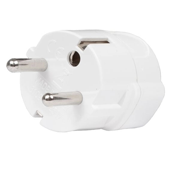 Adattatore Schuko 2 Poli + Terra Bipasso 10 16A Bianco 81090 Fanton 5 Pezzi