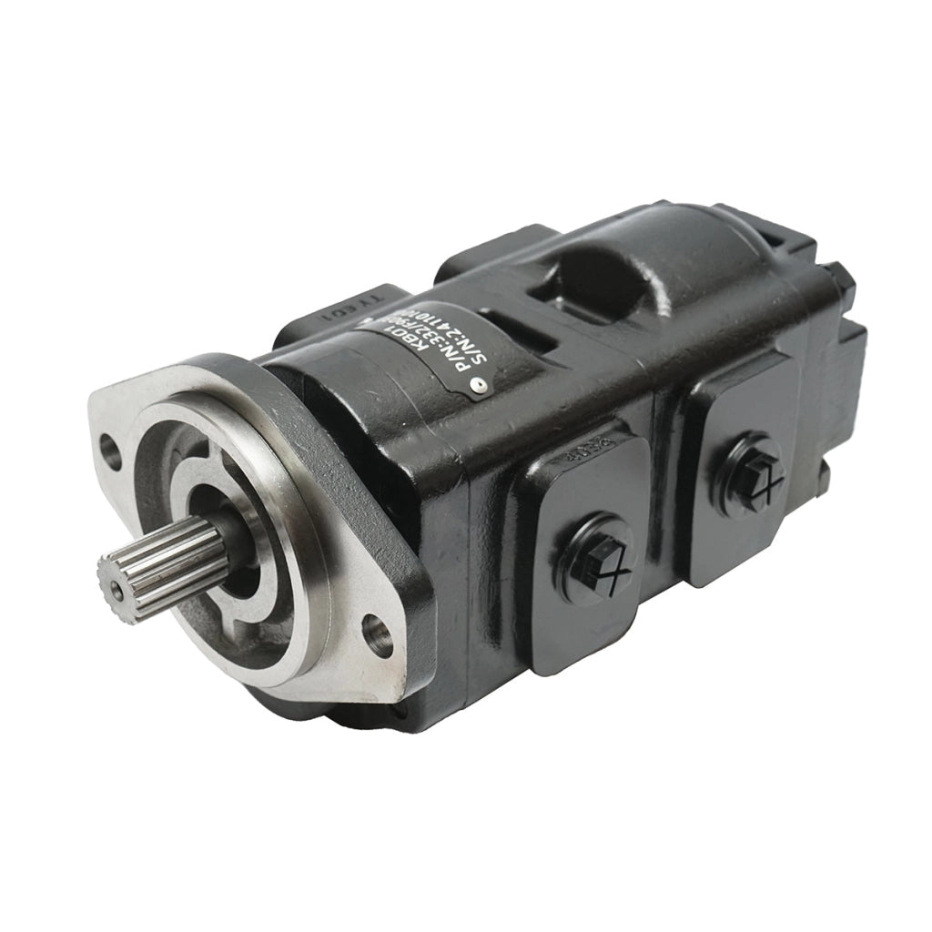 Pompa idraulica tripla con valvola 37/33CC per pala caricatrice, manitou JCB codice OEM 332/F9031, 20/925581, 333/G5391, 7049532007